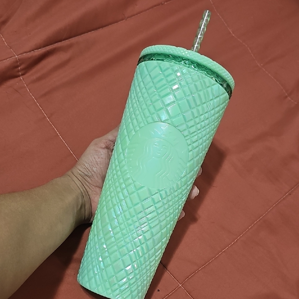 Starbucks Mint Green Textured Tumbler
